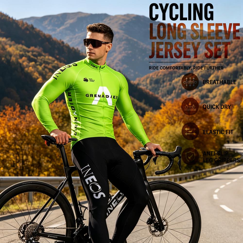 Cycling Gear Waterproof - Autumn Cycling Jersey Set Ropa Ciclismo