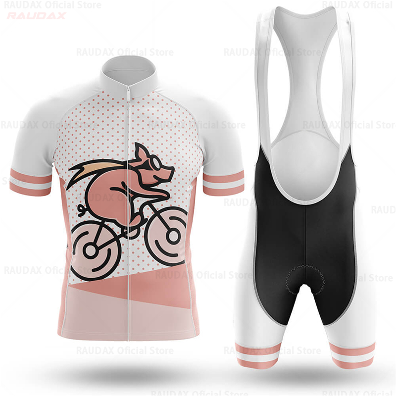 Cycling Gear Pas - Men's Funny Pig Cartoon Anime Cycling