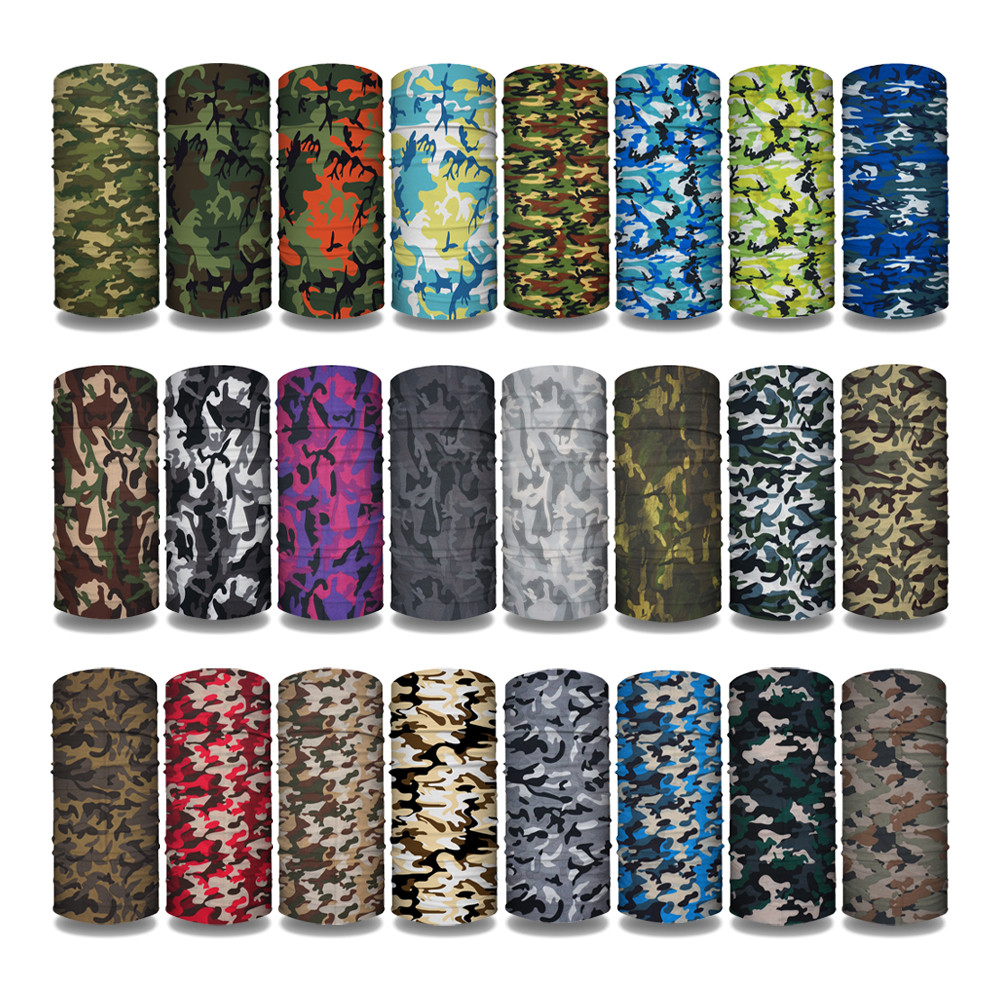 Cycling Gear Pas - CM01-CM33 Camo Printed Bandanas Seamless Tube