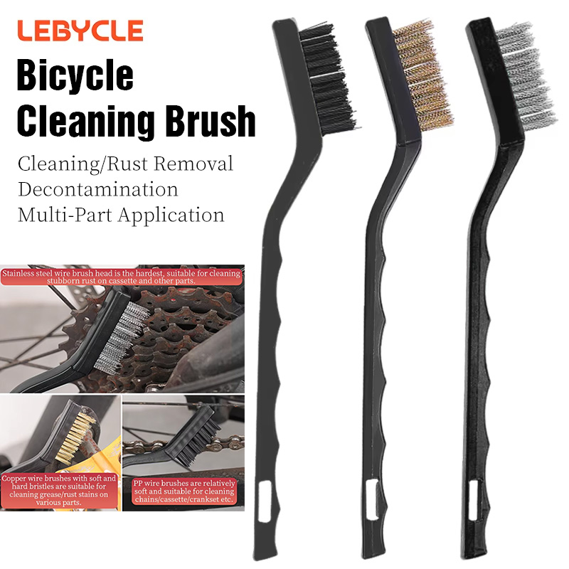Bike Chain Cleaner - LEBYCLE Bike Cleaning Brush Set Stainless