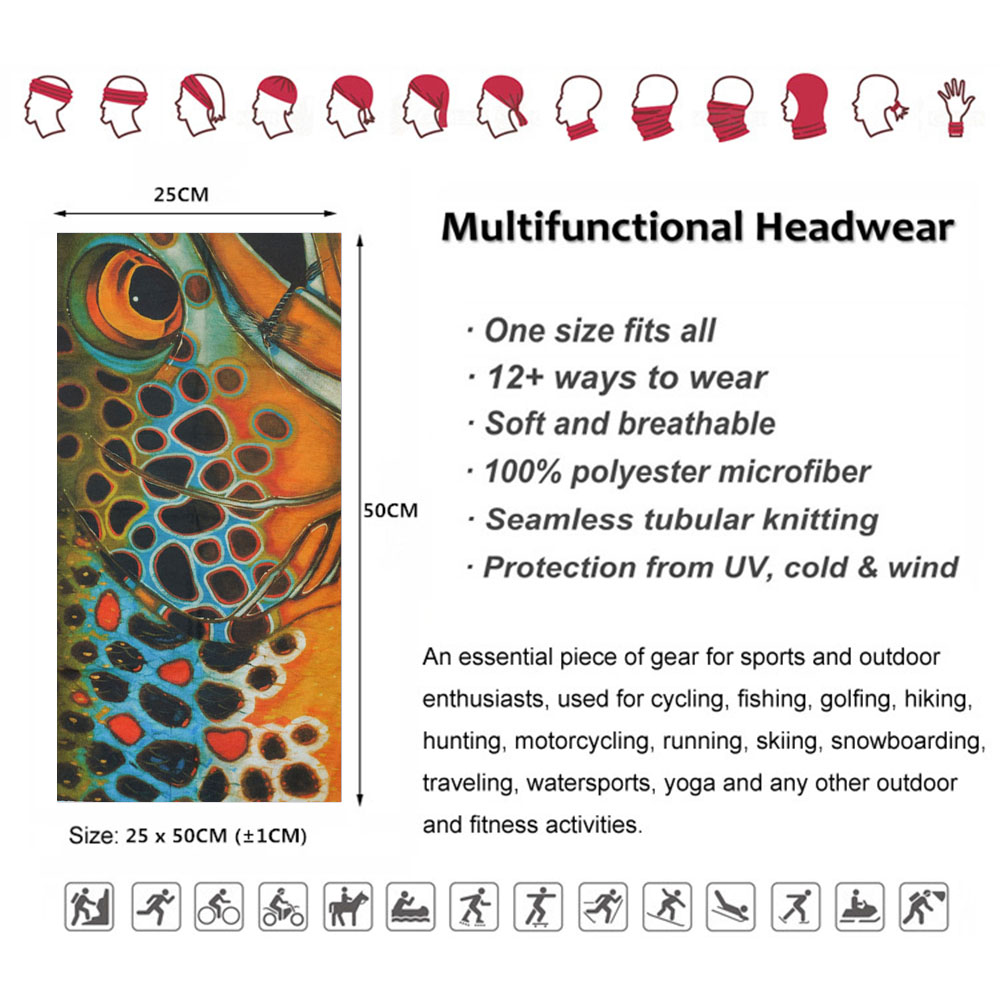 Windproof Fish Pattern Neck Wa - Cycling Gear Gifts review and price