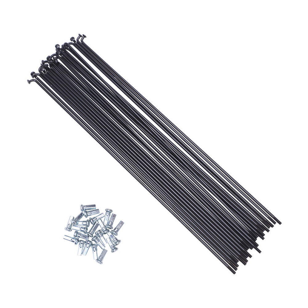 12G Steel Bicycle Spokes Carbo - Cycling Gear Black review and price
