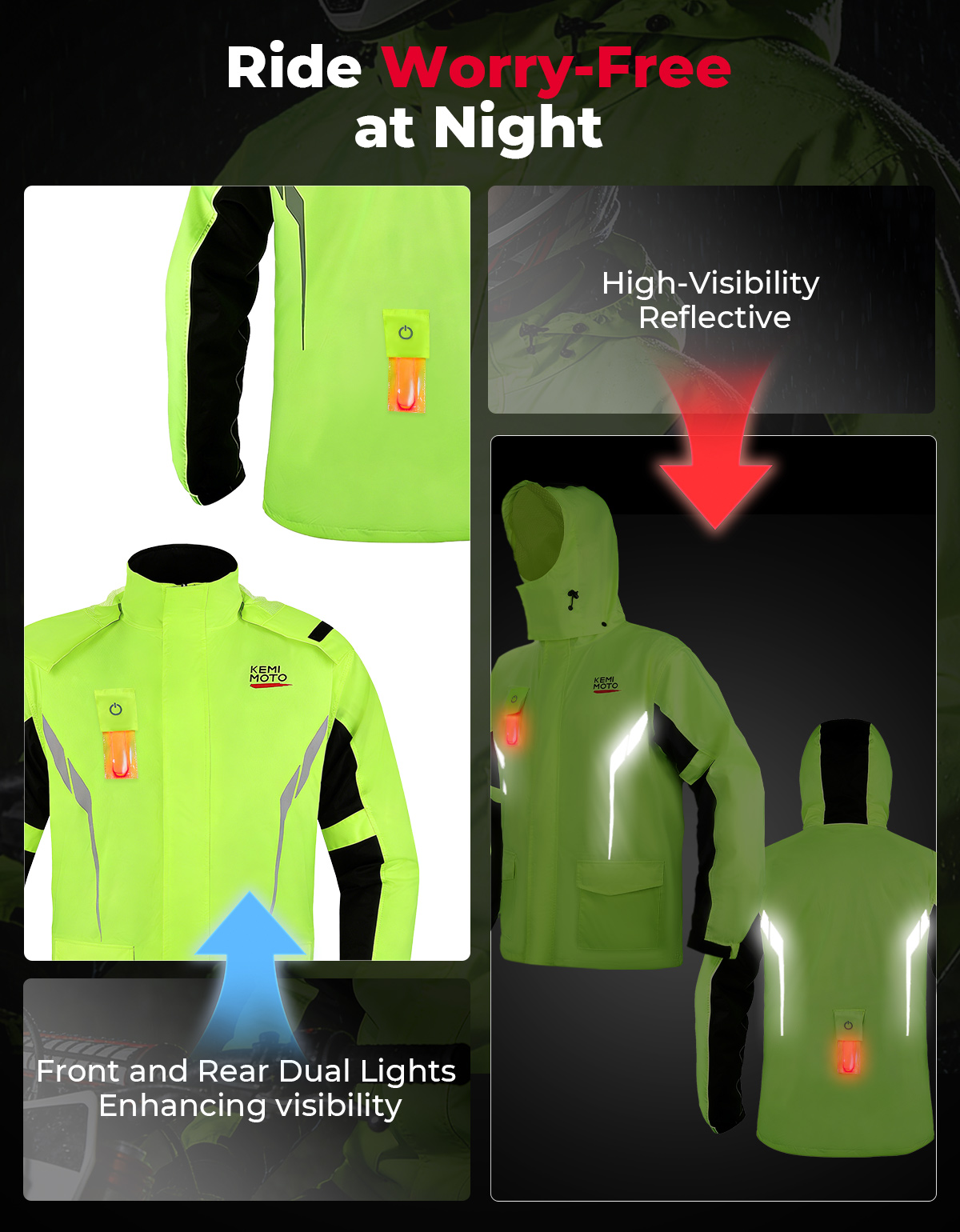 Waterproof Raincoat Set for Mo - Cycling Gear In Rain review and price