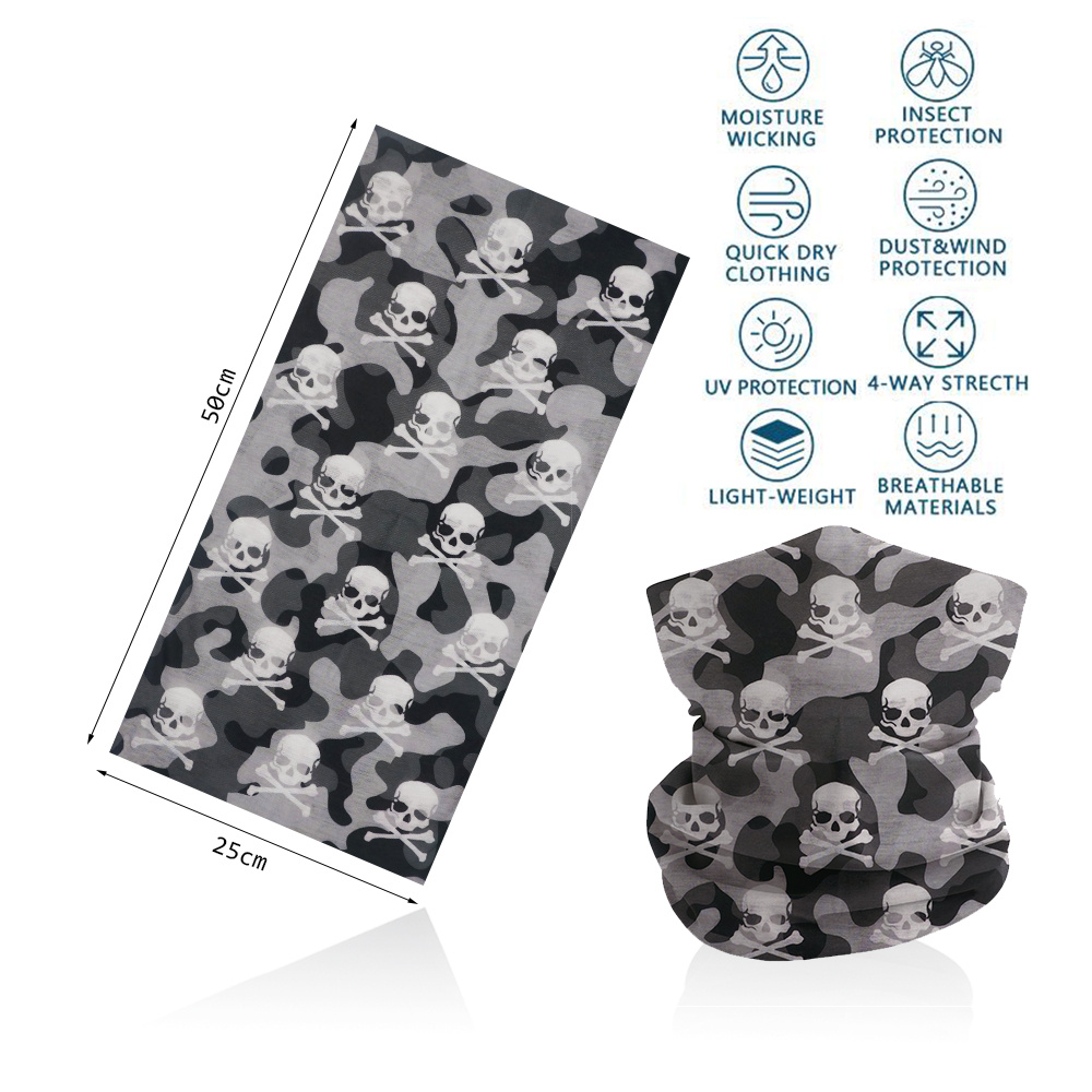 Skull Pattern Sunscreen Tube C - Cycling Gear Gifts review and price