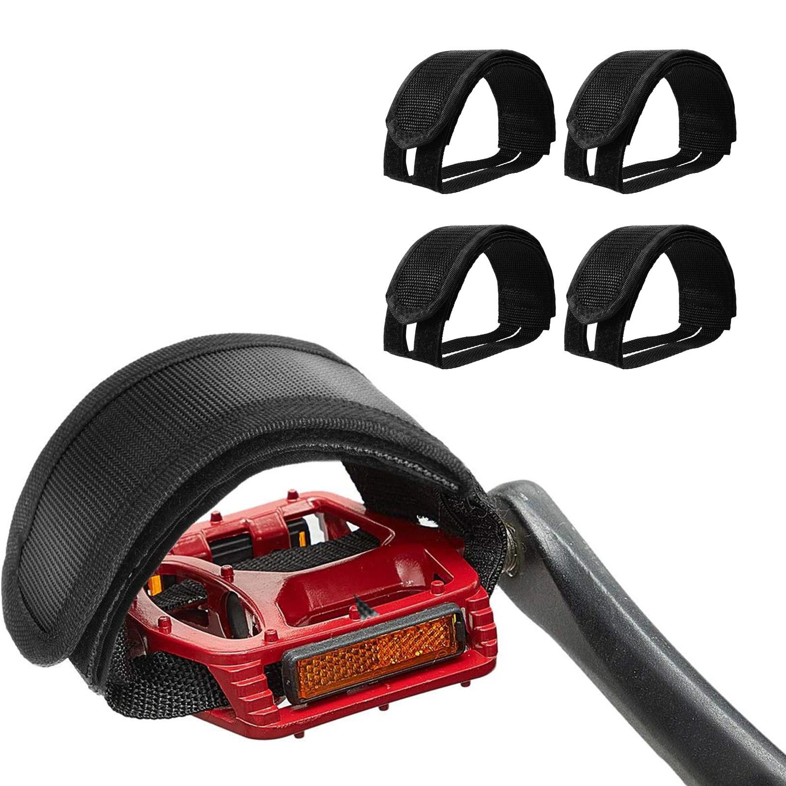 4Pcs Bike Pedal Straps Anti Sl - Cycling Gear Black review and price