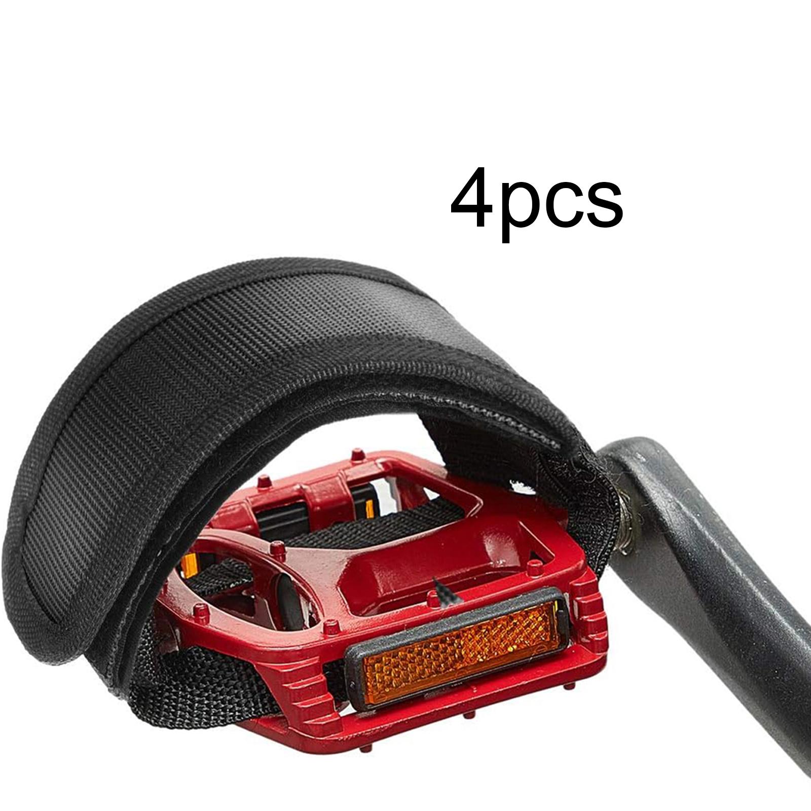 4Pcs Bike Pedal Straps Anti Sl - Cycling Gear Black review and price