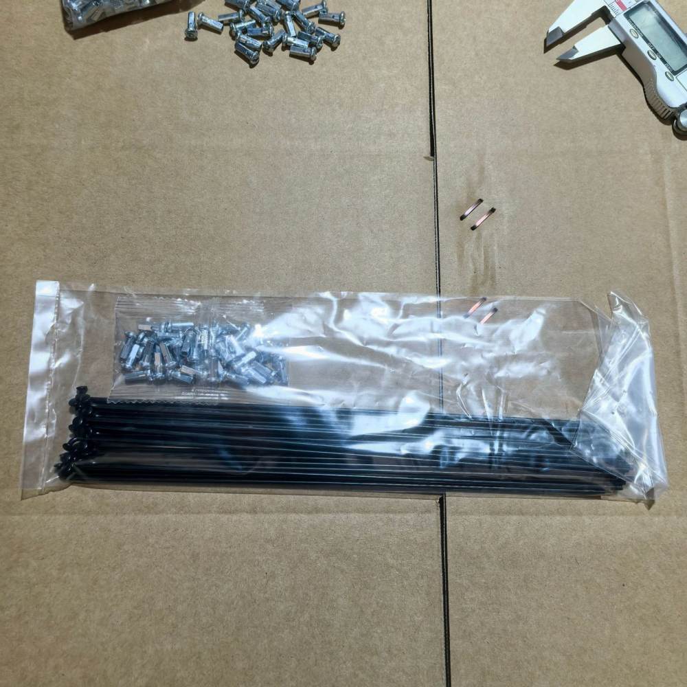 12G Steel Bicycle Spokes Carbo - Cycling Gear Black review and price