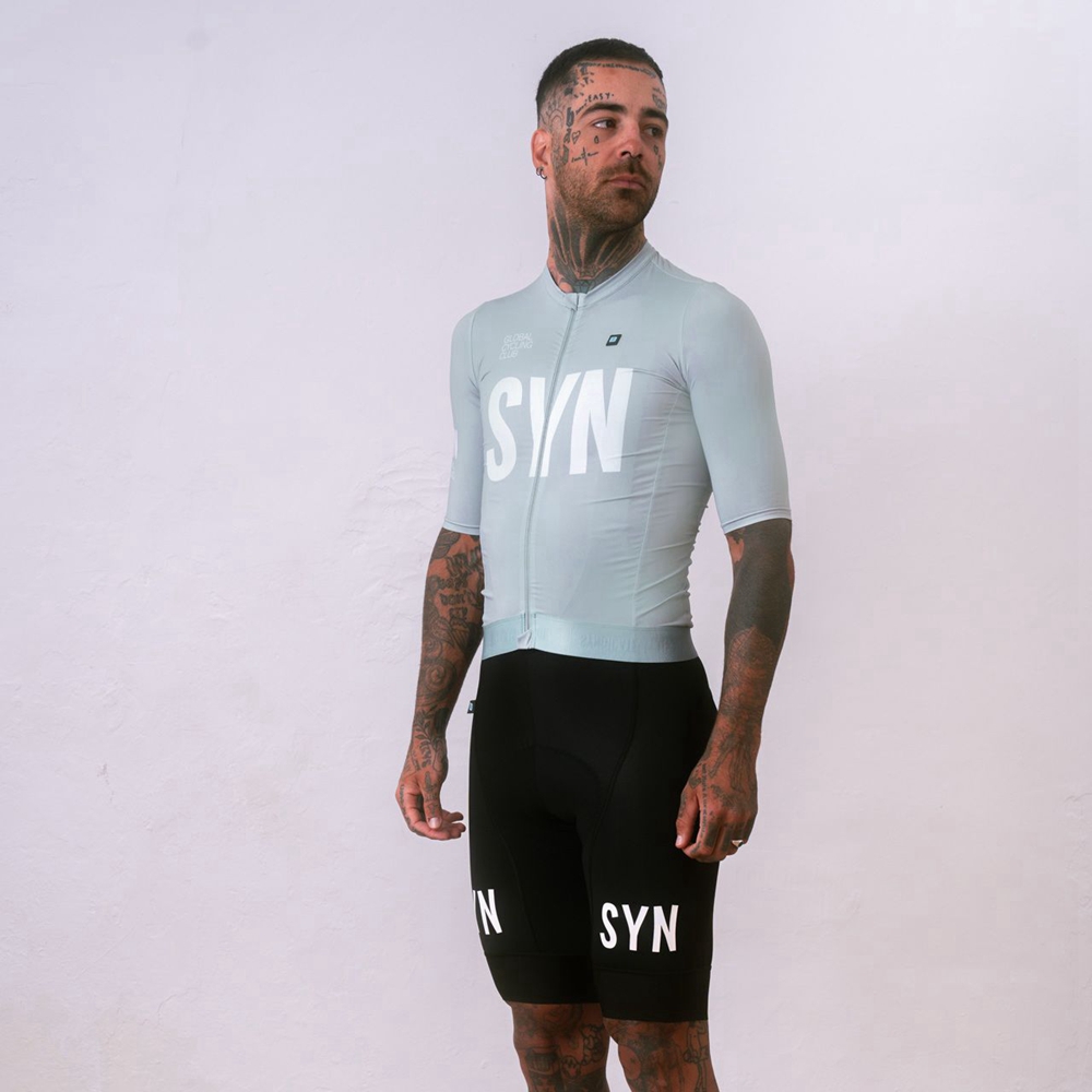 Silver gray short sleeved cycl - Cycling Bib Shorts review and price